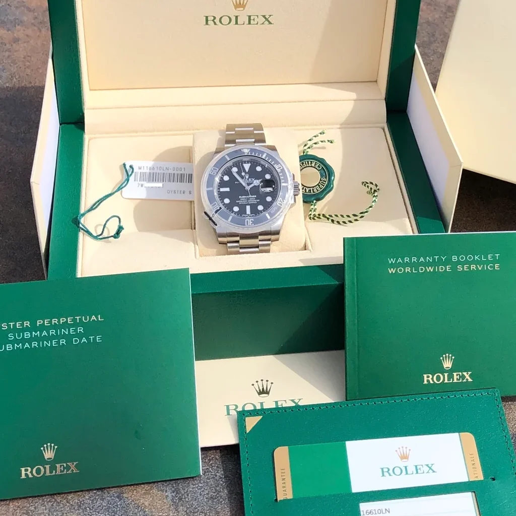 rolex box and papers