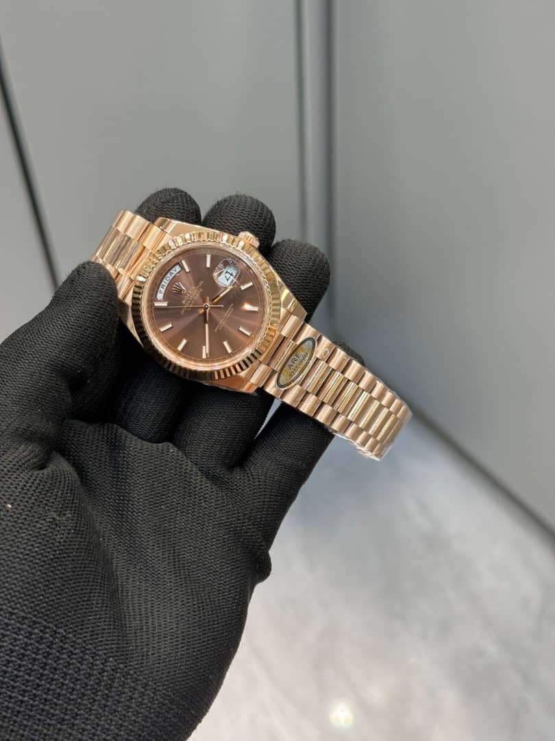 WhatsApp Image 2026-06-05 at 1.43.17 PM Rose Gold Day-Date 40 Chocolate Dial Model No.228235 - Image 1