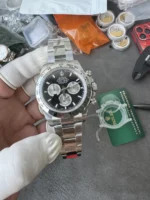 Rolex Cosmograph Daytona 40mm Black Dial White Gold (126509) 1:1 Super Clone – DD4131 Movement - Image 4