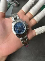 Rolex Cosmograph Daytona White Gold Blue Dial 116509 1:1 Super Clone DD4130 Movement - Image 4