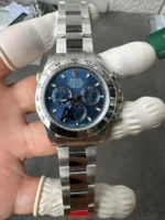 Rolex Cosmograph Daytona White Gold Blue Dial 116509 1:1 Super Clone DD4130 Movement