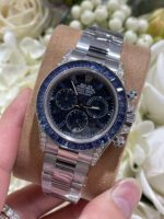 Rolex Daytona 126599TSA 18K Gold Wrapped Synthetic Blue Sapphire Custom 40mm - Image 3