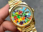 Rolex Day-Date 128238 Puzzle Emoji Jigsaw Motif Dial 36mm