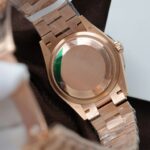 Rolex Day-Date Meteorite Dial Custom Gold Wrapped Moissanite Diamonds Baguette 36mm - Image 8