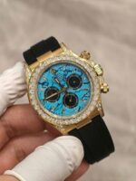 Rolex Daytona 126538TBR Turquoise Diamond Oysterflex Strap 40mm - Image 3