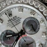 Rolex Daytona MOP Dial Number Pile Bezel Diamonds Moissanite Custom 40mm - Image 6